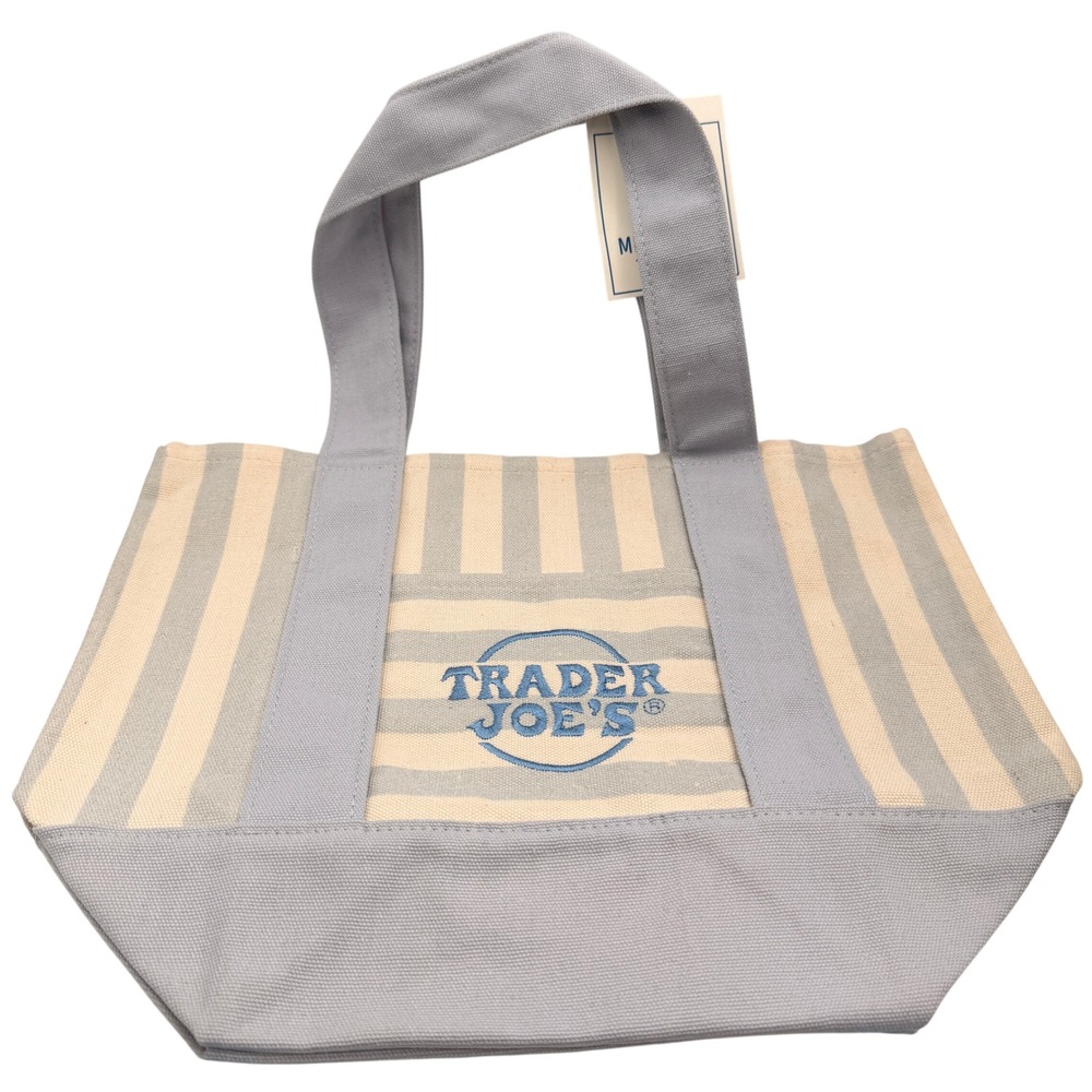 Trader Joes Mini Canvas Tote Bags 6 OS Multi Color Viral Limited Ed Bundle - Picture 2 of 12